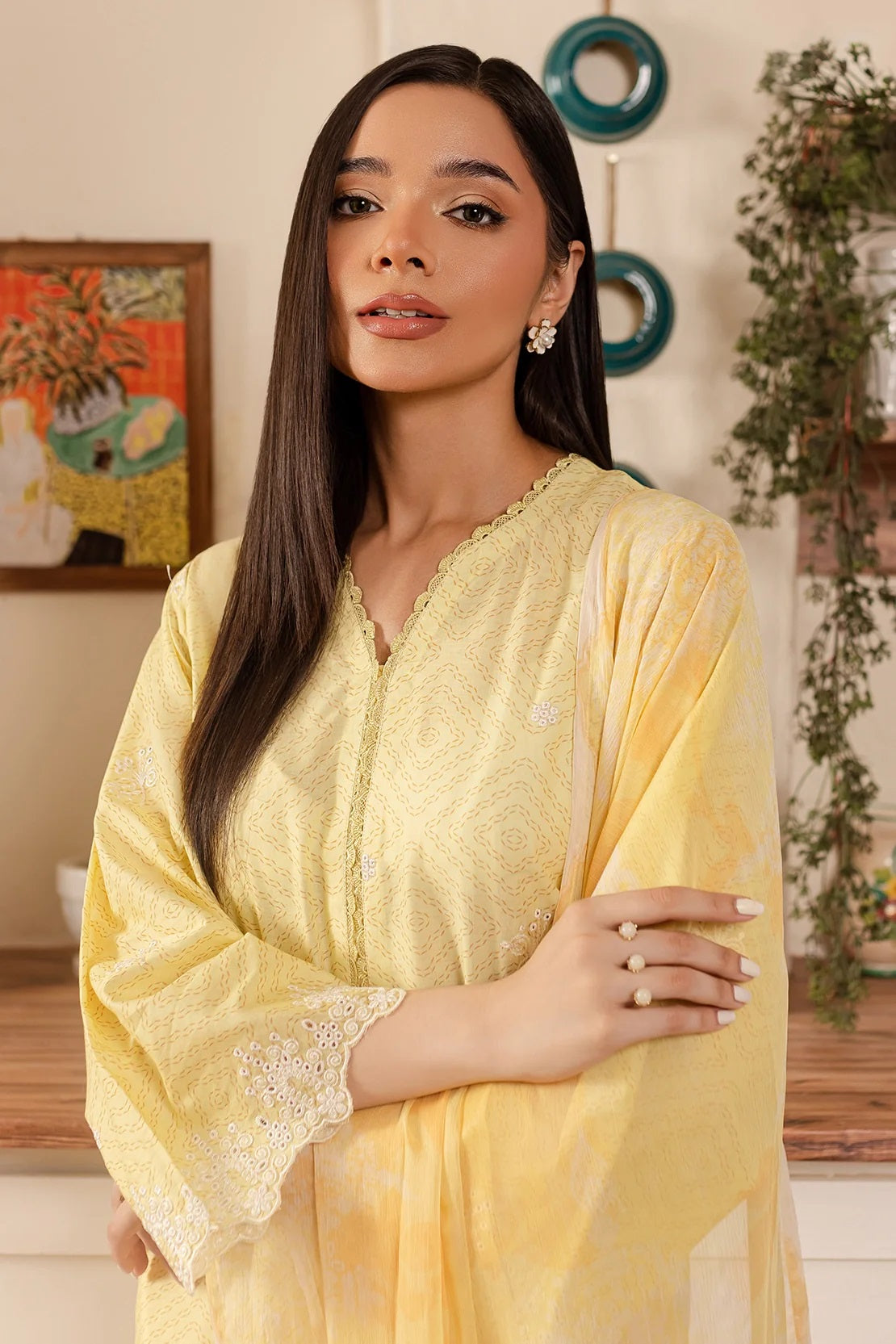 Ripple by Rashid Textile Embroidered Lawn 3 piece Unstitched Dress - REL-8899