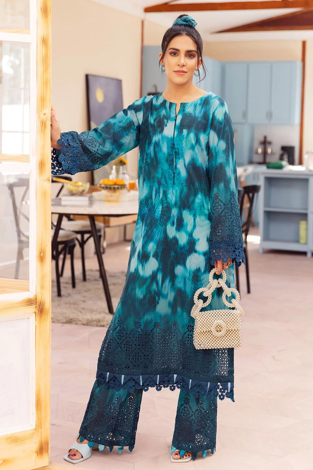 Ballerina By Nureh Embroidered Chikankari Lawn Suits Unstitched 2 Piece NU2- 88