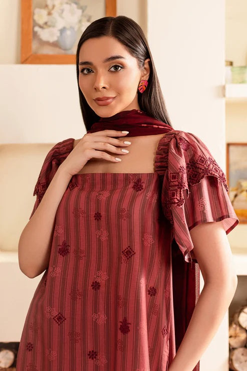 Ripple by Rashid Textile Embroidered Lawn 3 piece Unstitched Dress - REL-8900