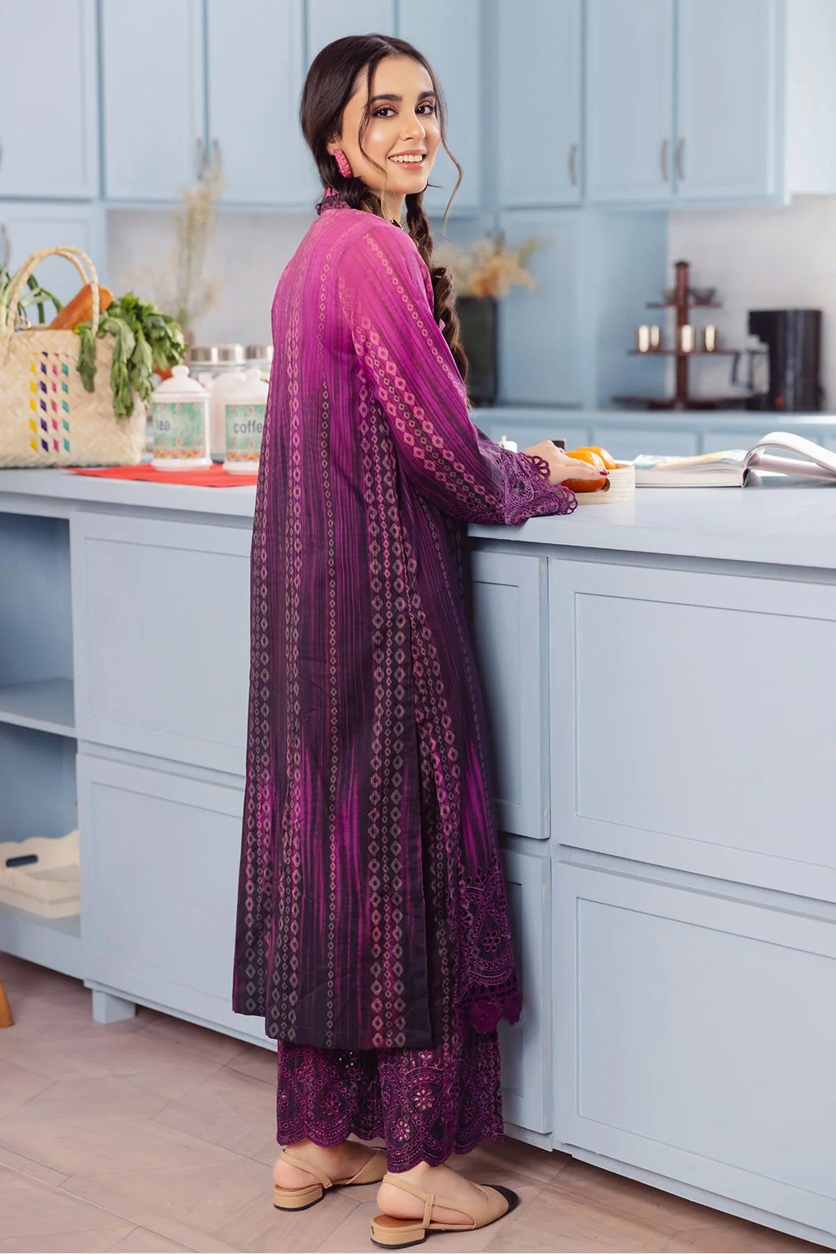 Ballerina By Nureh Embroidered Chikankari Lawn Suits Unstitched 2 Piece NU2- 89