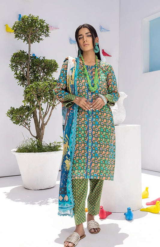 Coco Popup by Alzohaib Printed Lawn 3 piece Unstitched Suit - CPP2-23-08