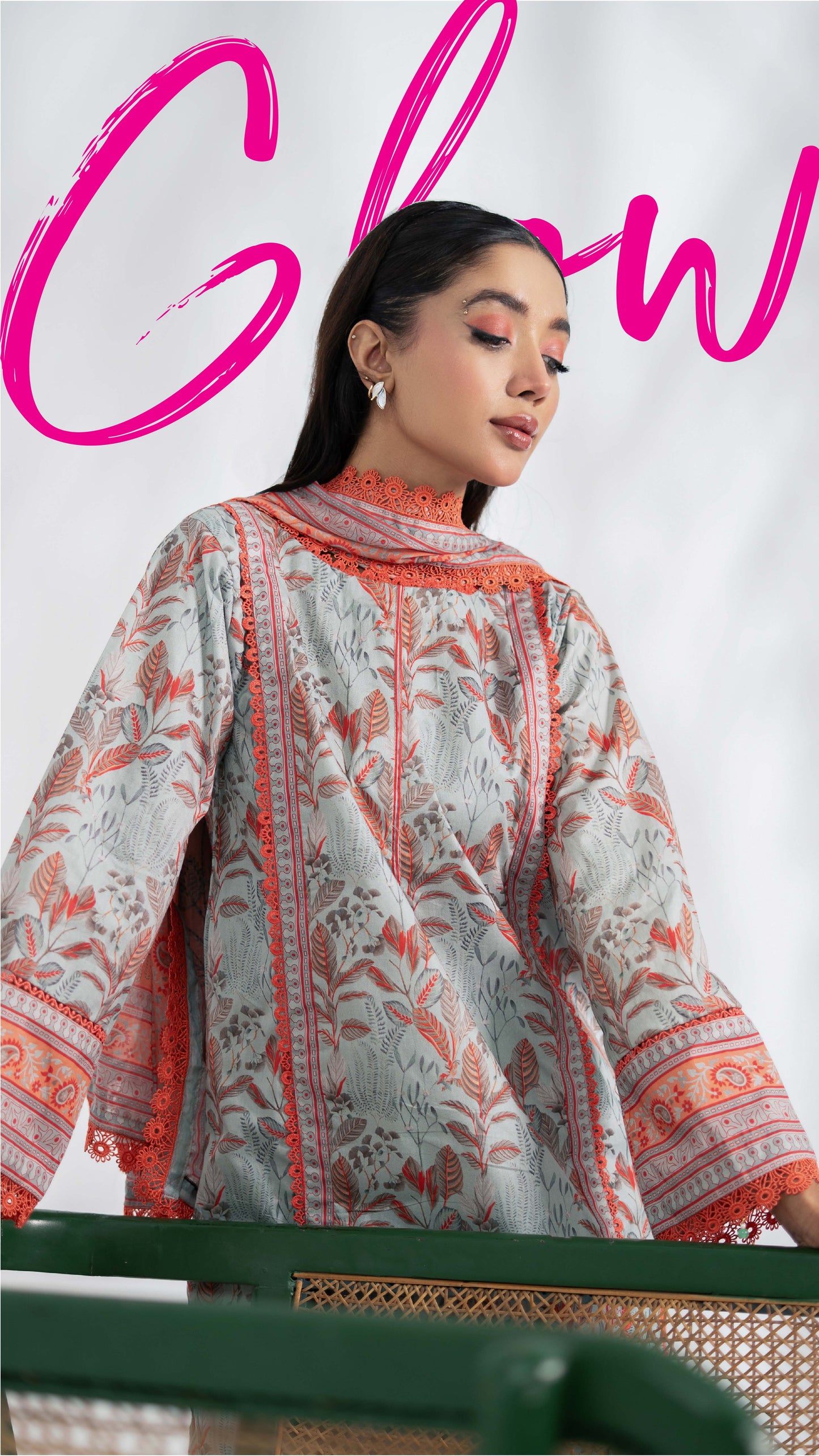 Colors by AlZohaib Textile Digital Printed 3 Piece Lawn Unstitched Dress - D08 Summer Collection
