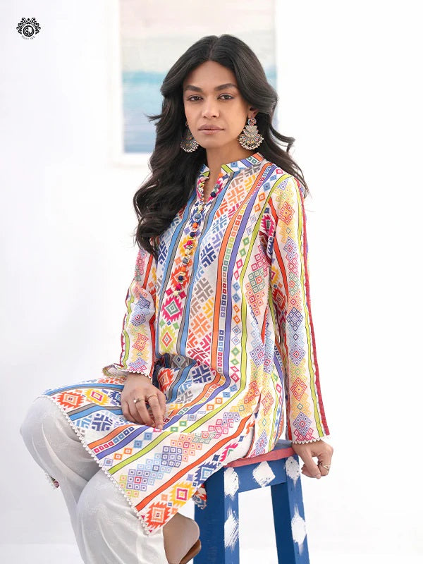 Mia digital Printed Lawn Unstitched 2 piece dress - GM2401A8
