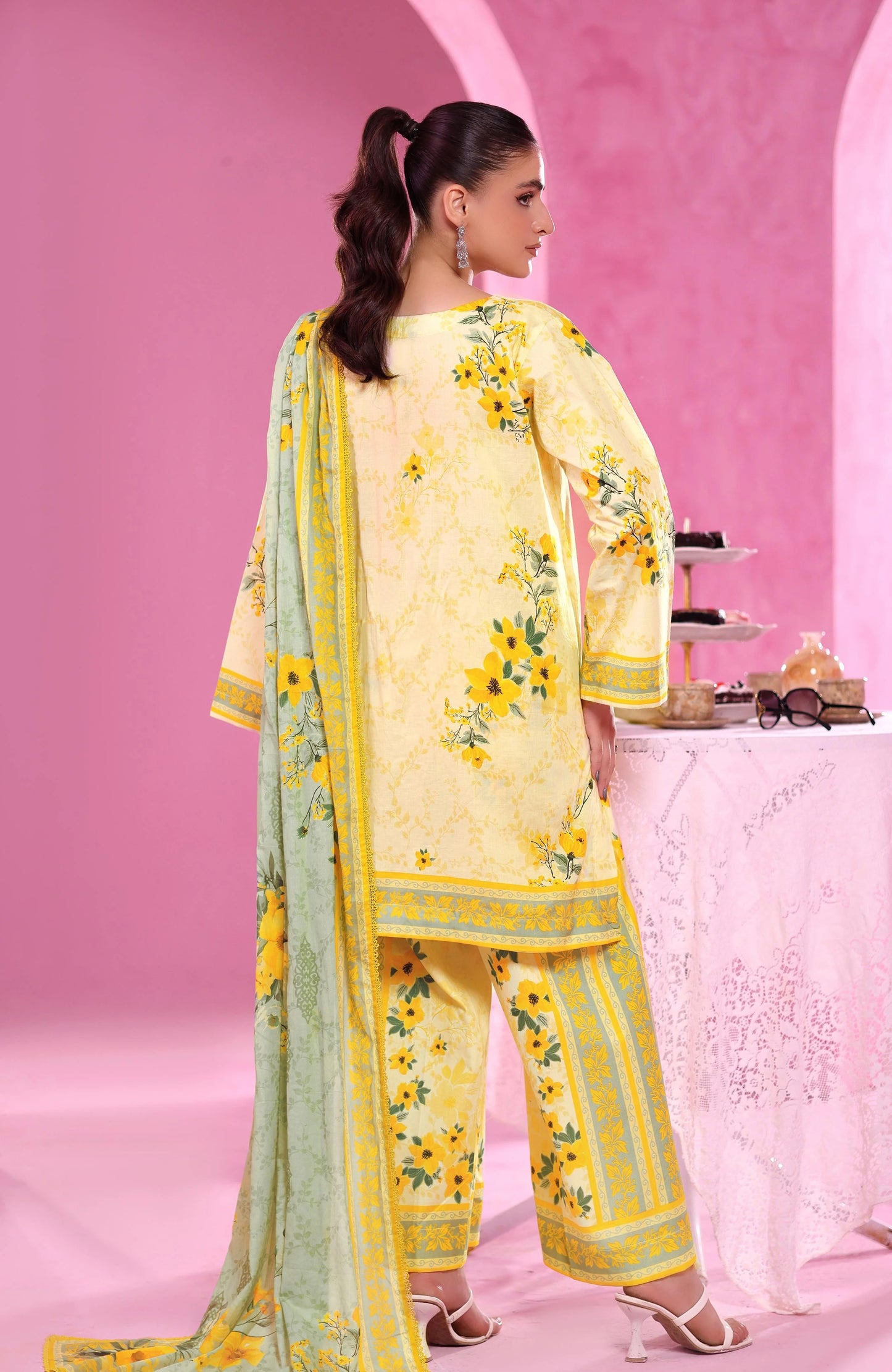 Coco Cords by Alzohaib Printed Cambric 3pc Dress Unstitched - CCC2-2508