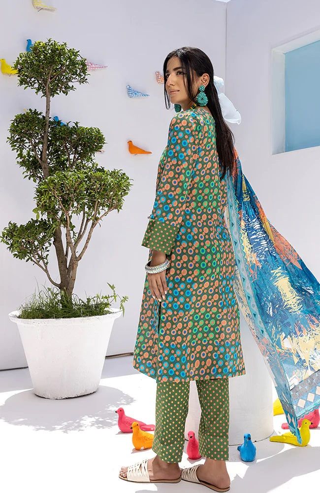 Coco Popup by Alzohaib Printed Lawn 3 piece Unstitched Suit - CPP2-23-08