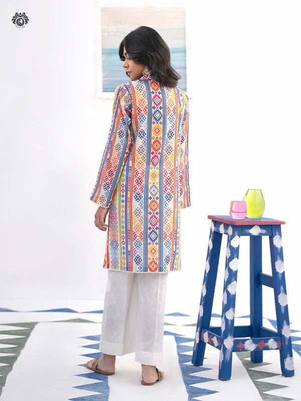 Mia digital Printed Lawn Unstitched 2 piece dress - GM2401A8