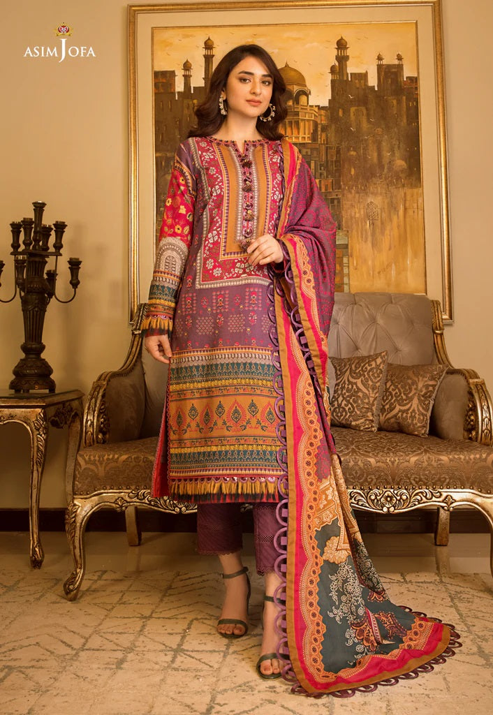 Rania by Asim Jofa Printed Lawn Suits Unstitched 3 Piece AJRP-08