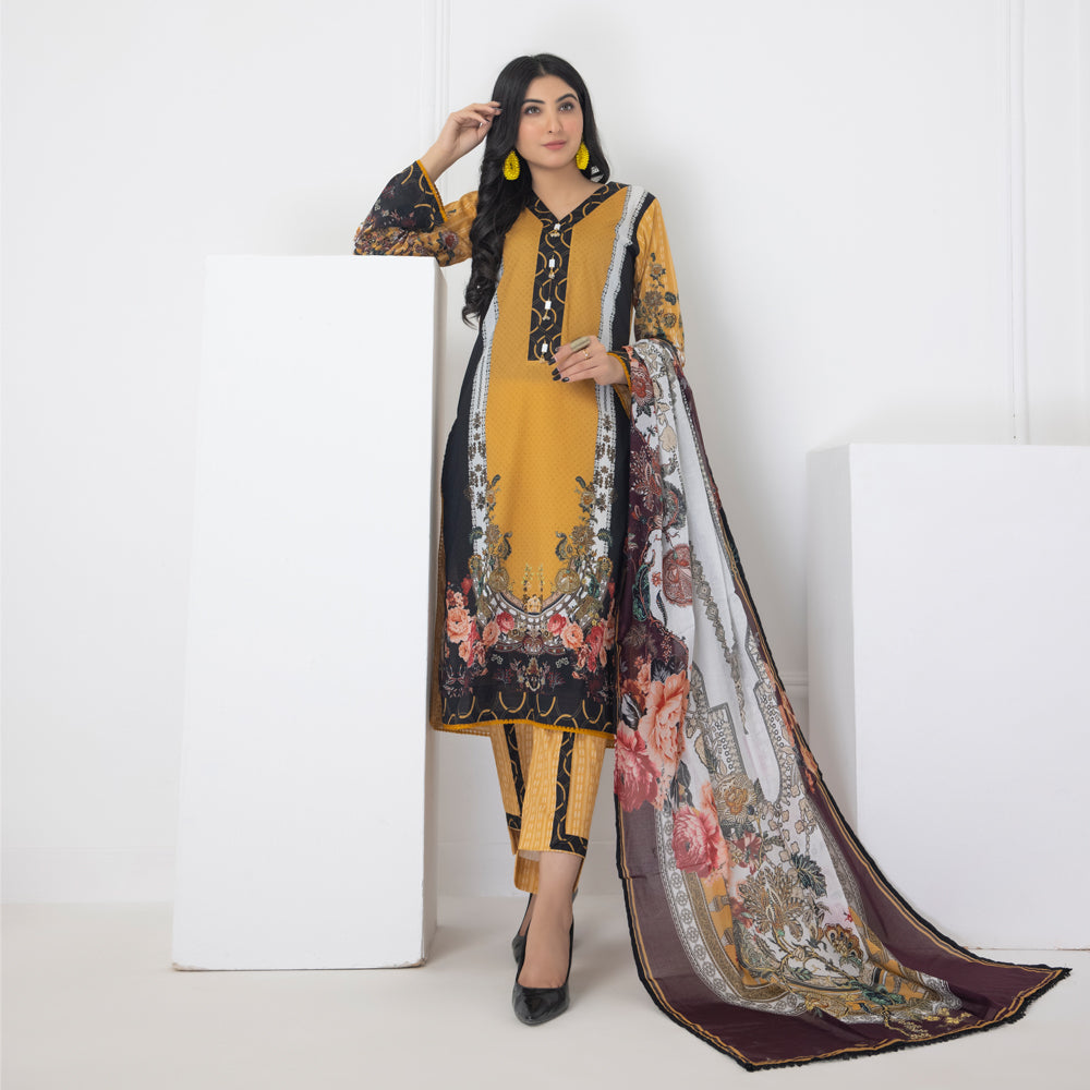 Salina Digital Printed Lawn Special Edition 3 Pcs Unstitched - SPLSE-D09