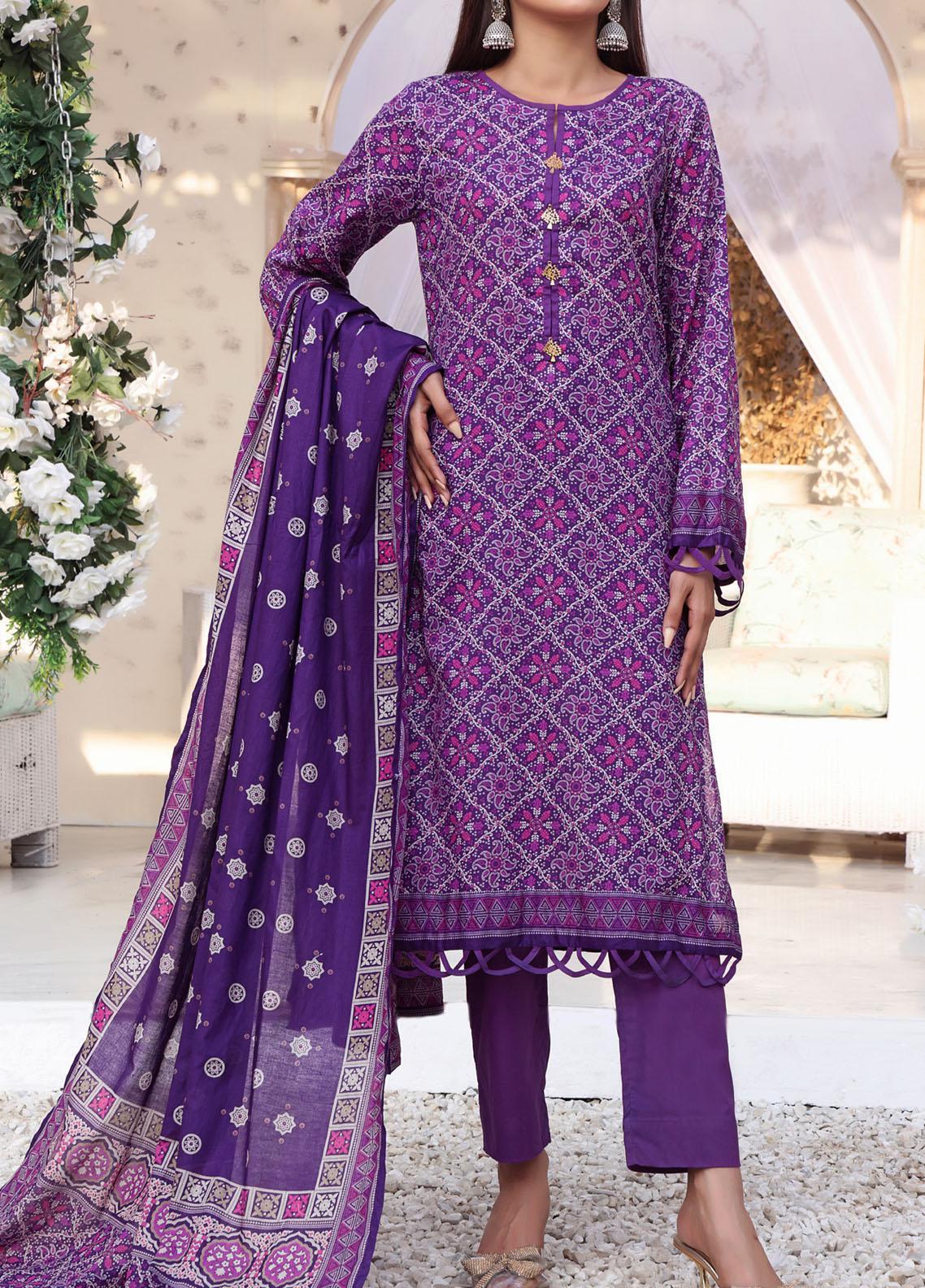 VS Signature Printed Lawn Suits Unstitched 3 Piece VS23-D903-B