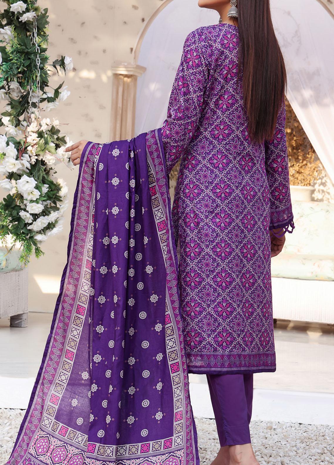 VS Signature Printed Lawn Suits Unstitched 3 Piece VS23-D903-B