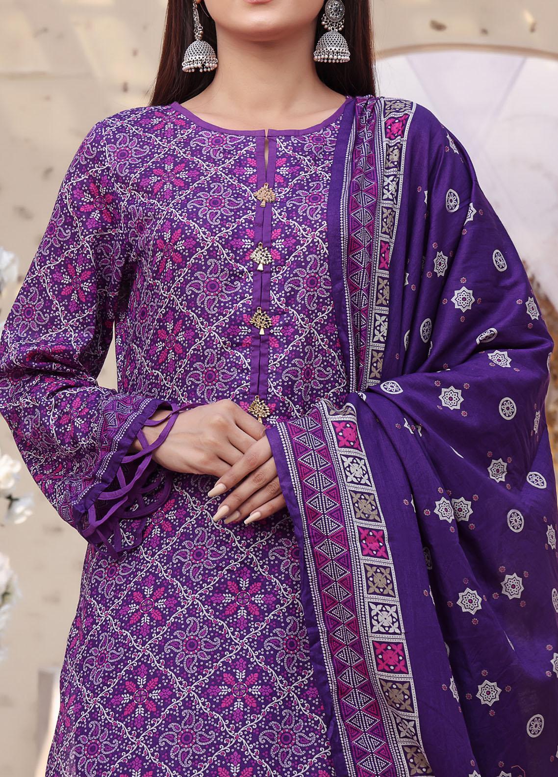 VS Signature Printed Lawn Suits Unstitched 3 Piece VS23-D903-B