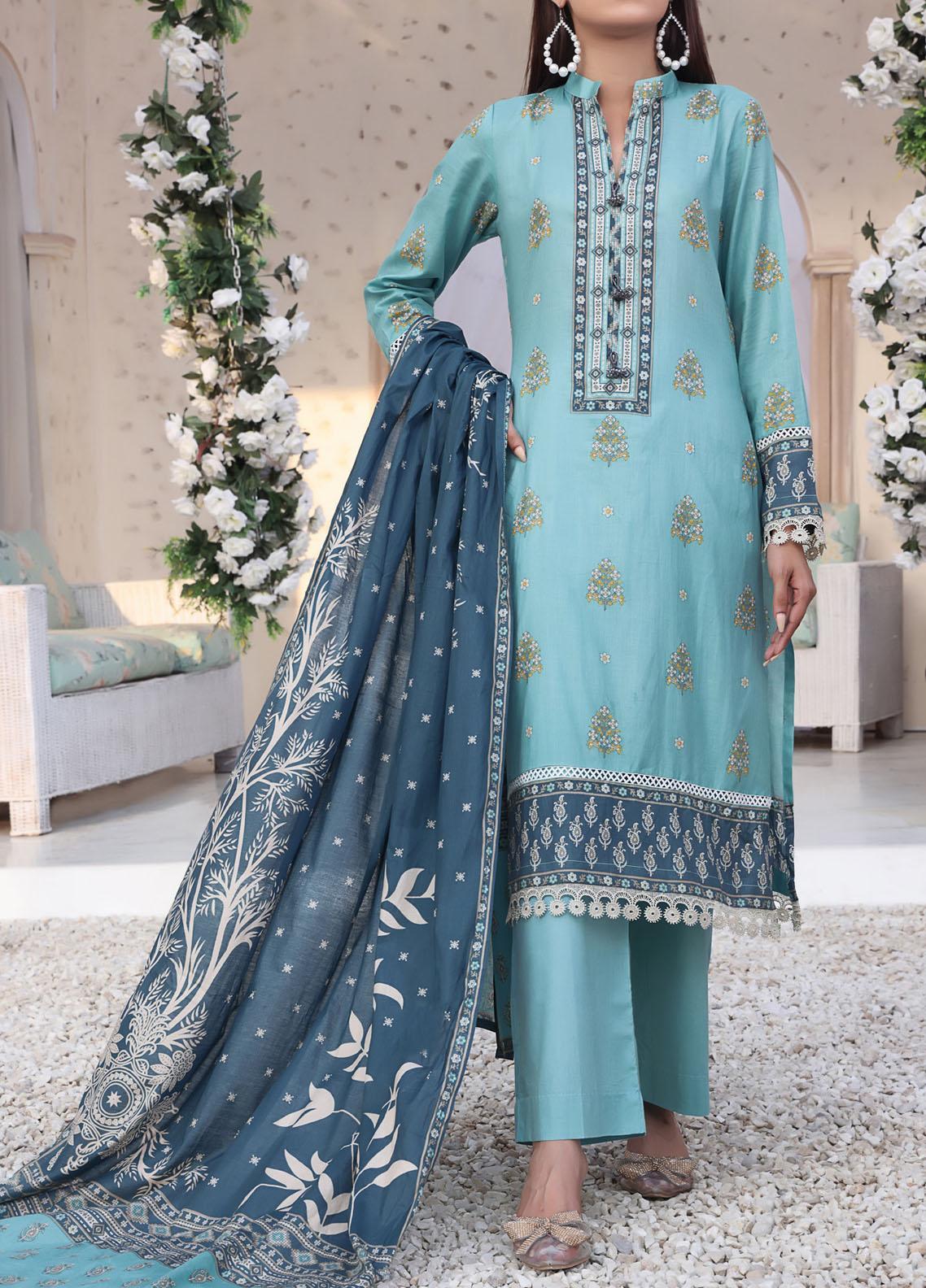 VS Signature Printed Lawn Suits Unstitched 3 Piece VS23-D904-A