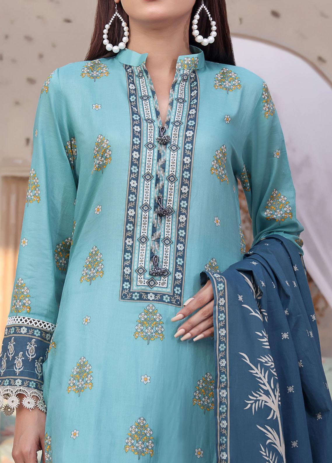 VS Signature Printed Lawn Suits Unstitched 3 Piece VS23-D904-A