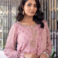 Ensembles By Azure Embroidered Chiffon Suits Unstitched 4 Piece AZES - 96 Florid Charm
