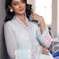 Ensembles By Azure Embroidered Chiffon Suits Unstitched 4 Piece AZES - 97 Sky Bloom