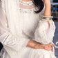 Ensembles By Azure Embroidered Chiffon Suits Unstitched 4 Piece AZES - 98 Milky Moon