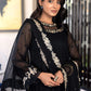 Ensembles By Azure Embroidered Chiffon Suits Unstitched 4 Piece AZES - 99 Dark Mystery