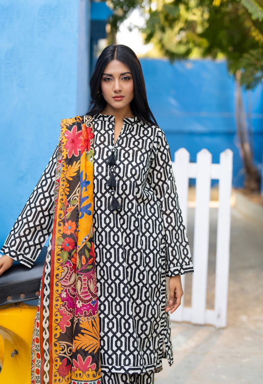Salina by Regalia Textile Printed Lawn 3 Piece Unstitched Dress - RSPL-09 Summer Collection