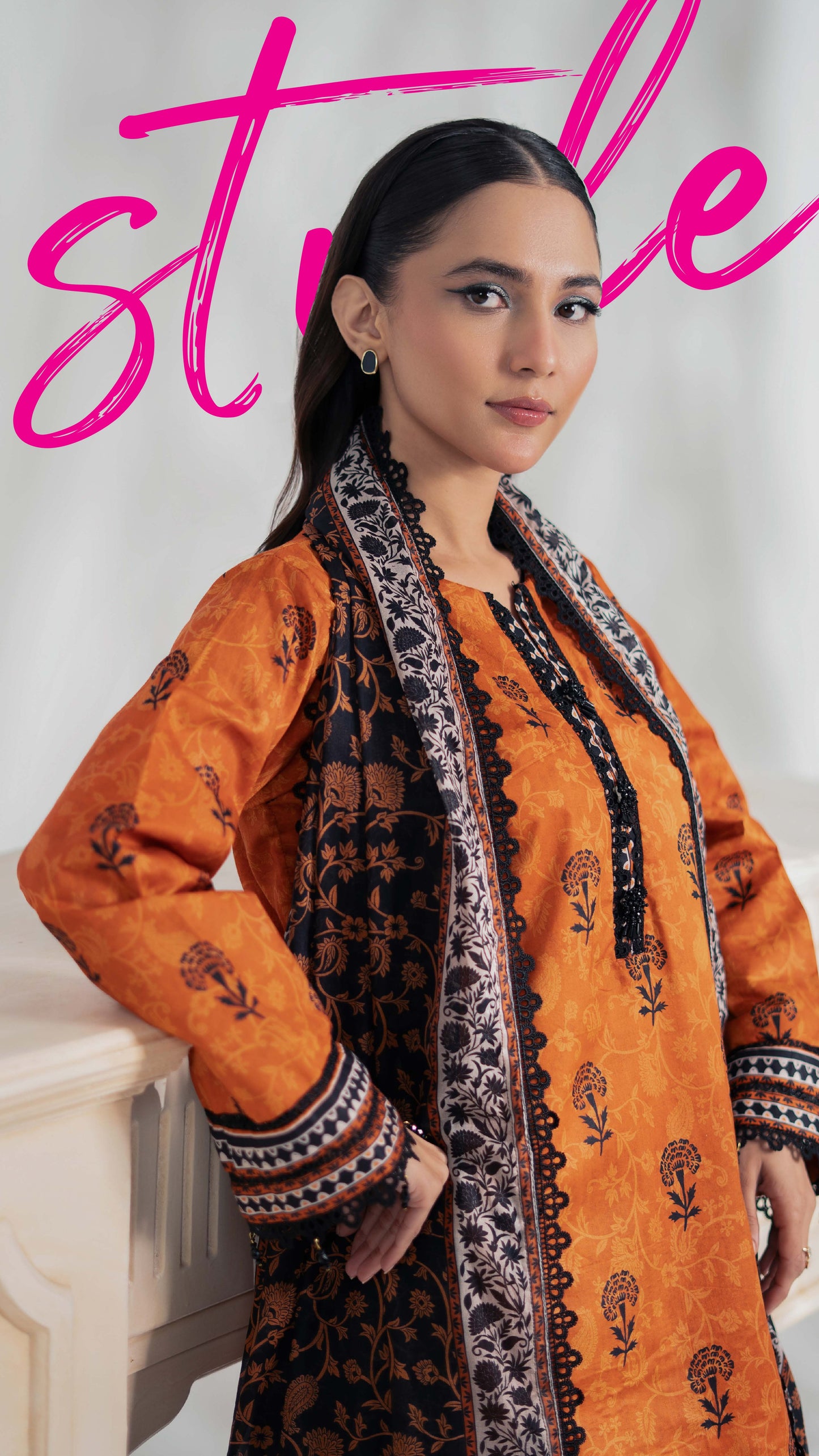 Colors by AlZohaib Textile Digital Printed 3 Piece Lawn Unstitched Dress - D09 Summer Collection