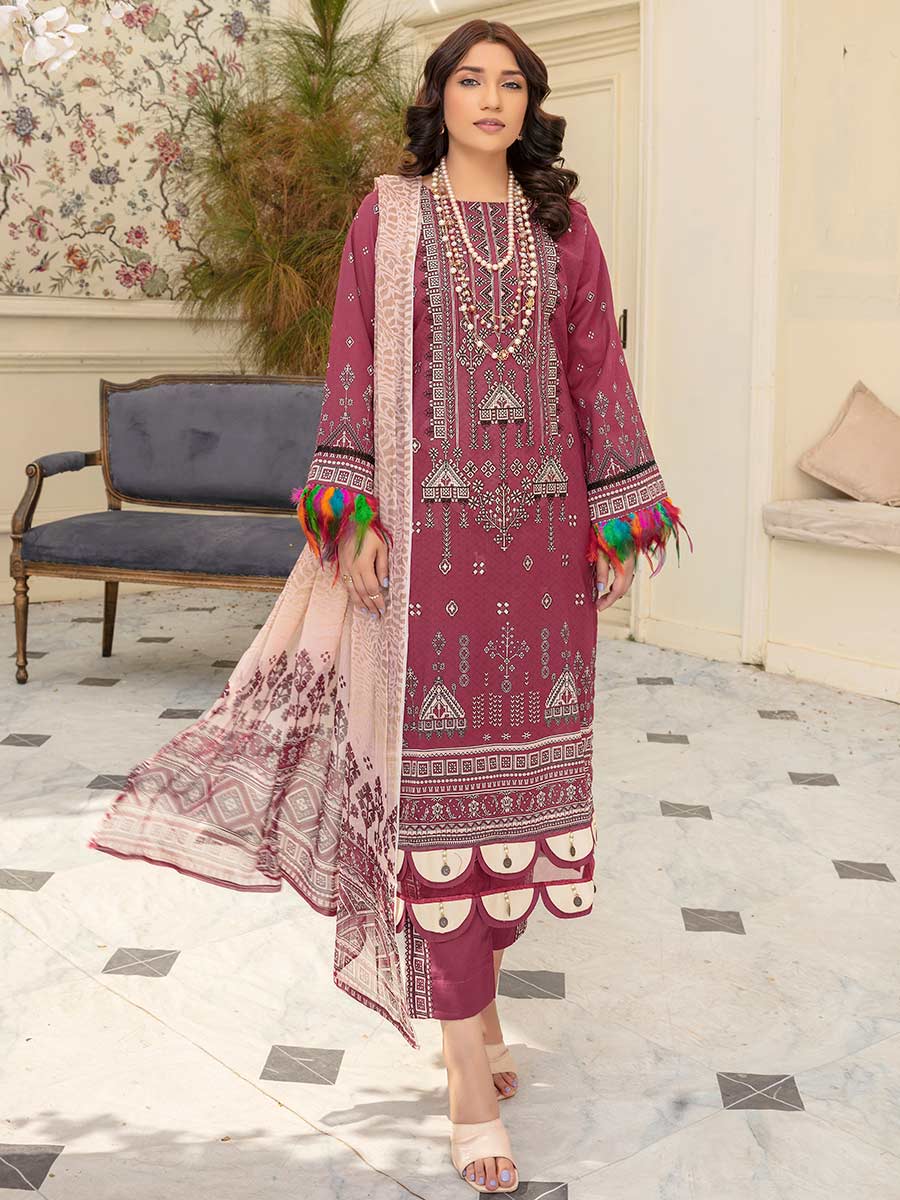 Afreen by Aalaya Embroidered Lawn 3 piece dress unstitched - AL23-D09