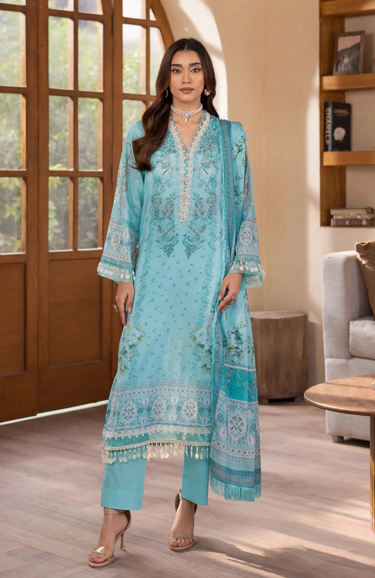 Mausummery Digital Printed Lawn Unstitched 3 Piece Suit – MUS25V1PL09
