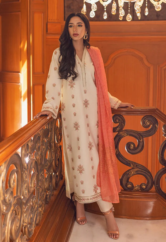 Essential By Asim Jofa Embroidered Lawn Suit Unstitched 3 Piece AJP-09