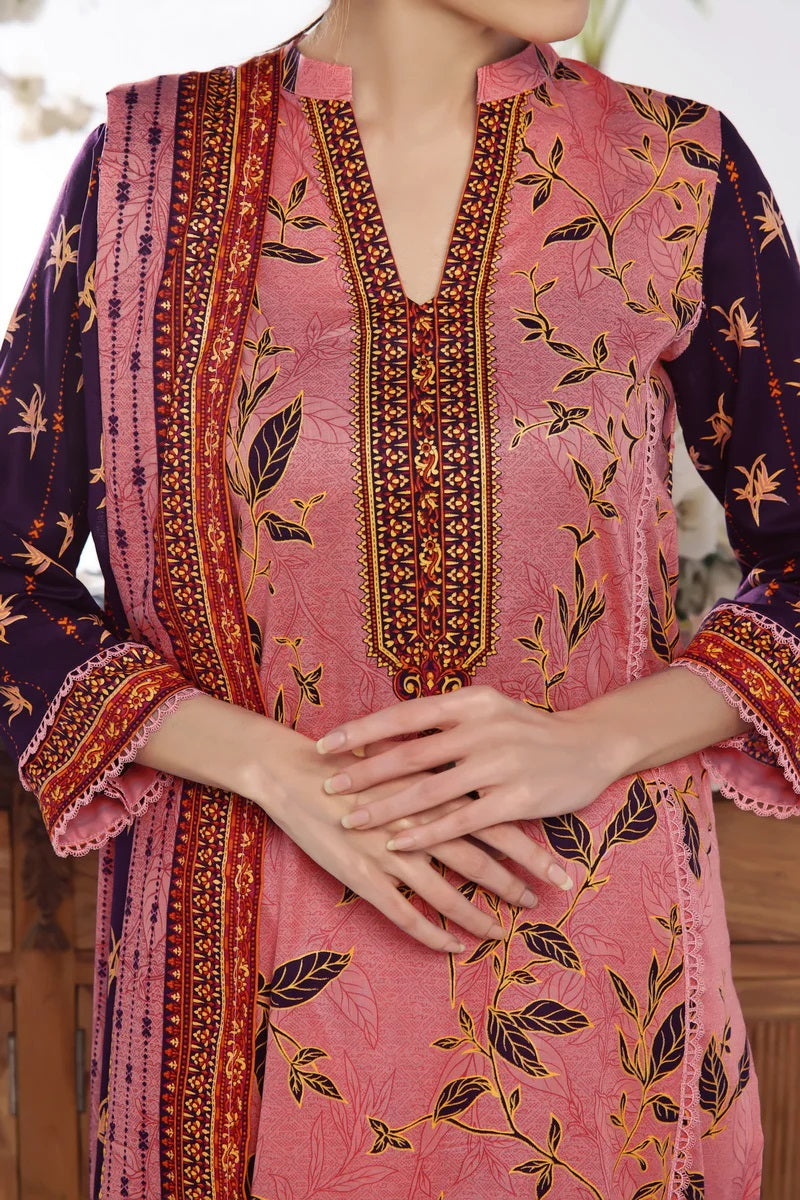 Daman By VS Textiles Printed Lawn Suits Unstitched 3 Piece VS24-D1 2909-A - Summer Collection