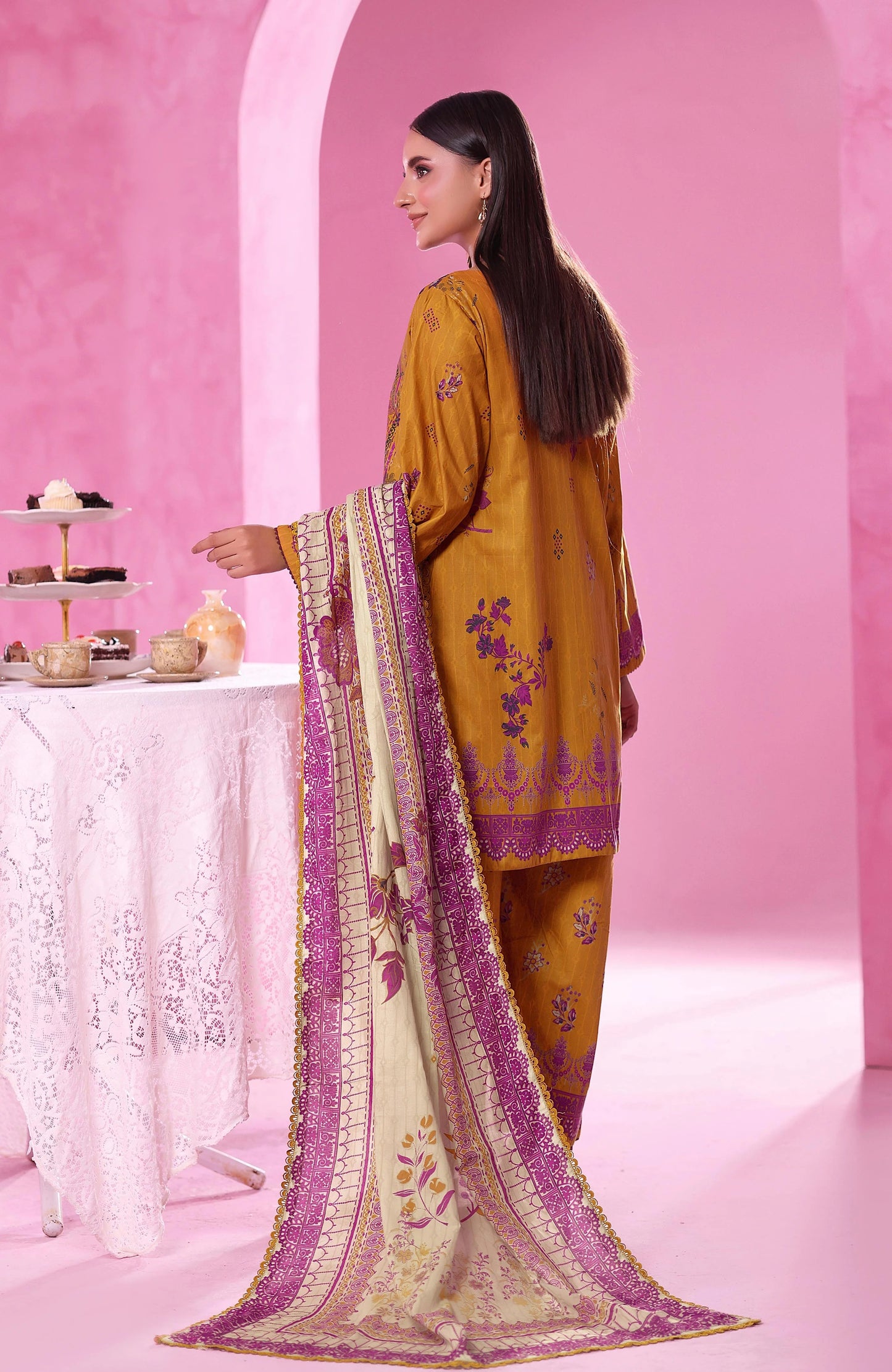 Coco Cords by Alzohaib Printed Cambric 3pc Dress Unstitched - CCC2-2509