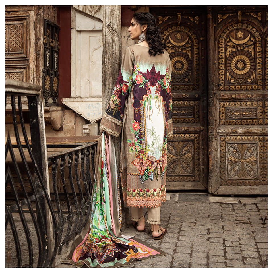 Morja by Gull Jee Embroidered Lawn Unstitched 3 Piece Dress - MJ2102A9