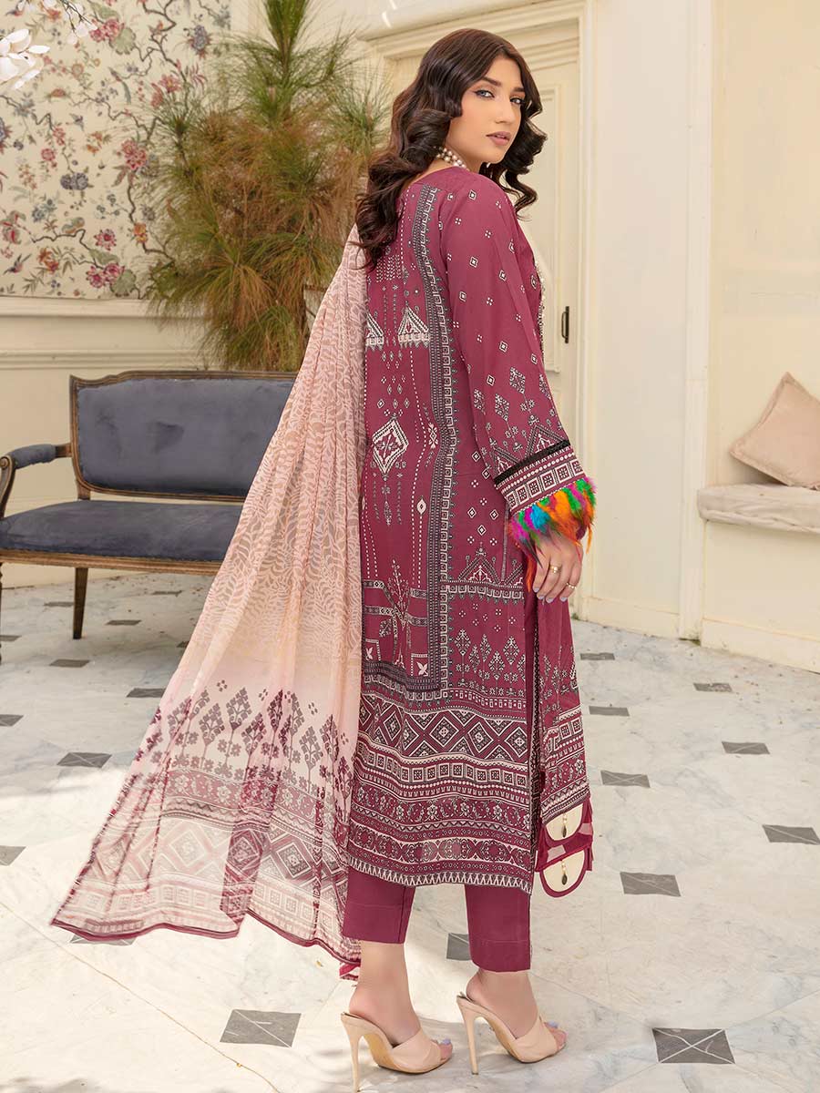 Afreen by Aalaya Embroidered Lawn 3 piece dress unstitched - AL23-D09