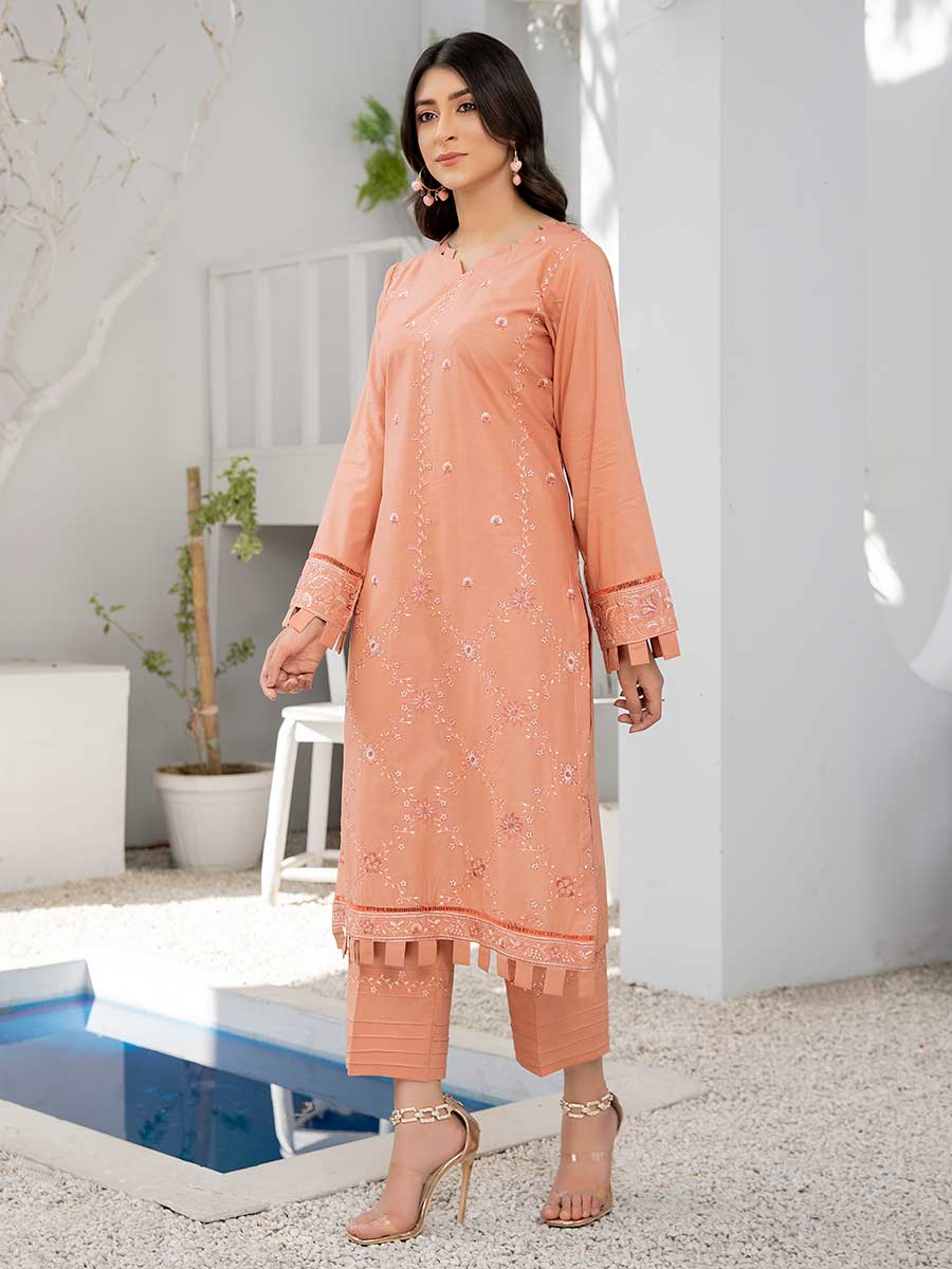 Nisha by Aalaya Embroidered Lawn Unstitched Shirt NEK2- D09