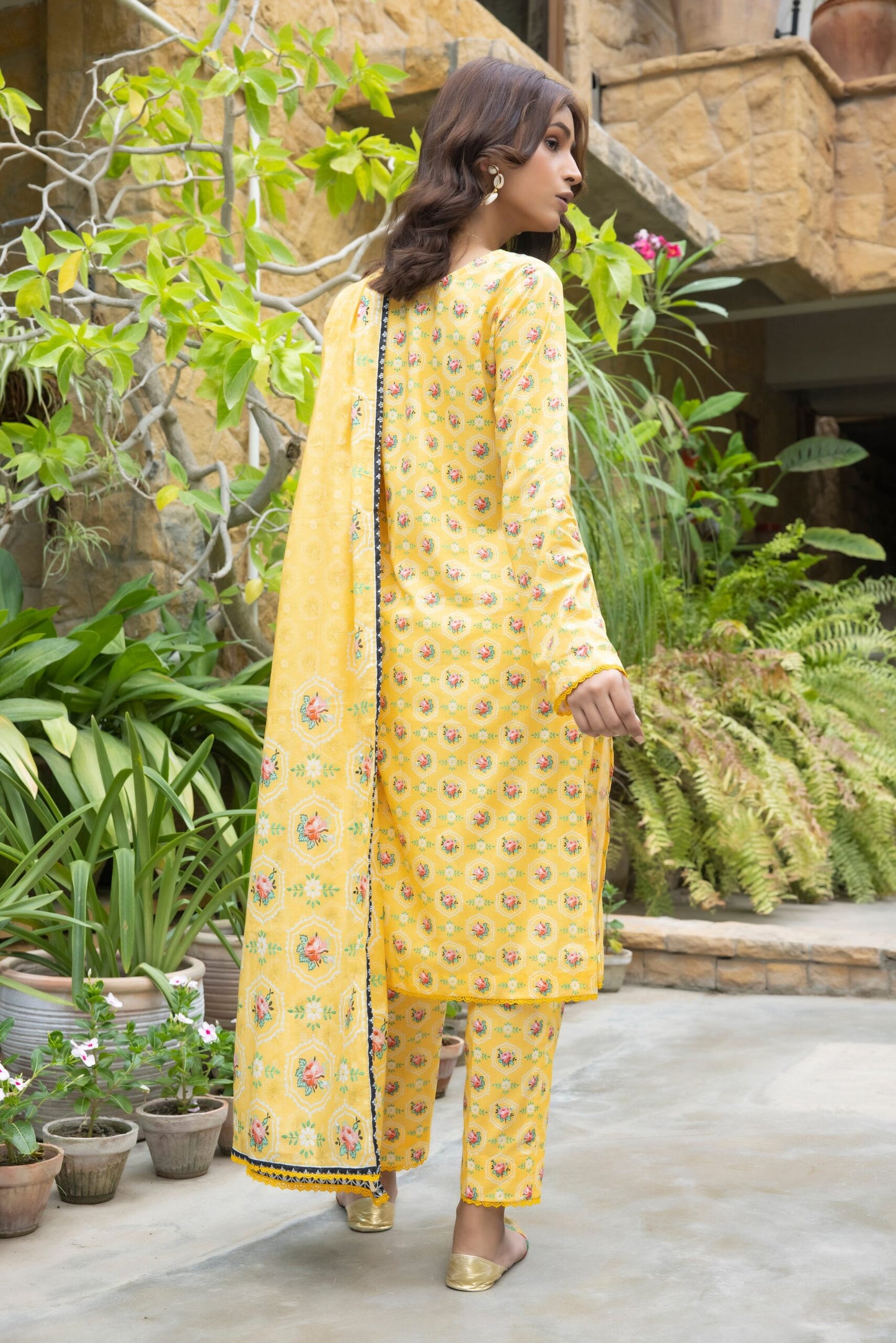 Identic Separates Printed Lawn 3 piece Unstitched dress - IDS-10-09 - Summer Collection