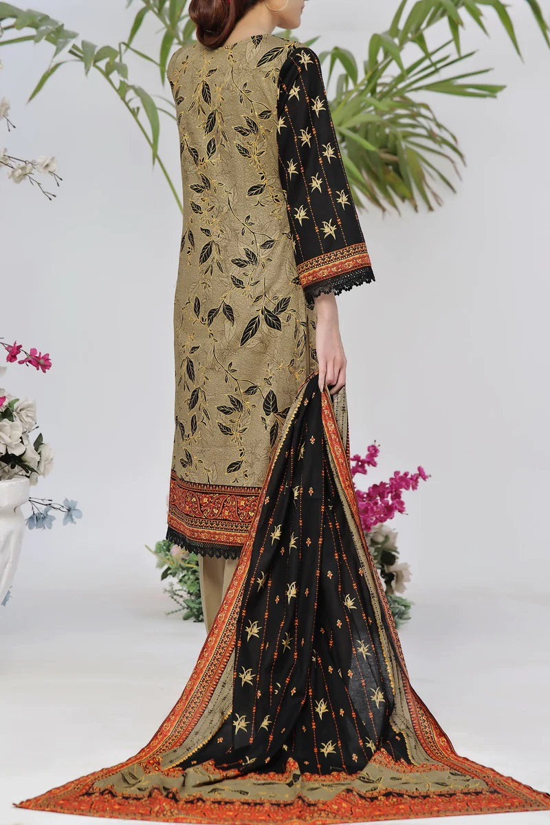 Daman By VS Textiles Printed Lawn Suits Unstitched 3 Piece VS24-D1 2909-B - Summer Collection