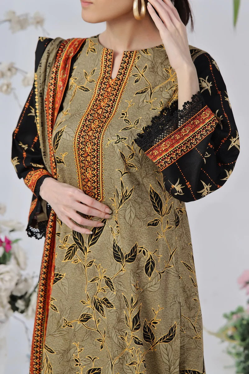 Daman By VS Textiles Printed Lawn Suits Unstitched 3 Piece VS24-D1 2909-B - Summer Collection