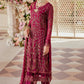 Emaan Adeel Embroidered Chiffon 3 piece Unstitched Dress - LX 09