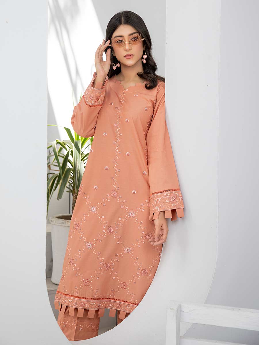 Nisha by Aalaya Embroidered Lawn Unstitched Shirt NEK2- D09