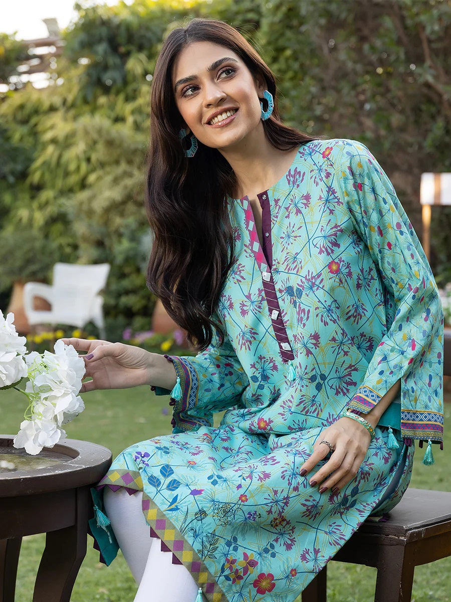 Mehr Digital Printed Lawn Shirt 1 piece unstitched - 23DA-009UT
