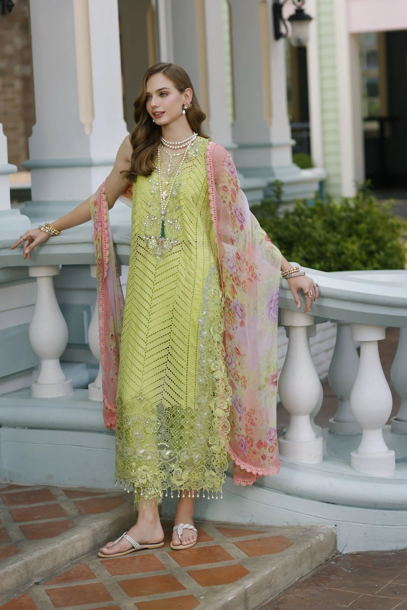 Noor By Saadia Asad Embroidered Lawn Suits Unstitched 3 Piece D09 - Livia