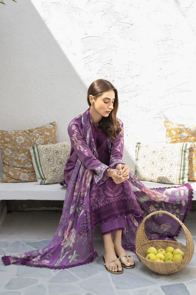 Shezlin by Aabyaan Embroidered Chikankari Suits Unstitched 3 Piece AS-AR-09 AZKA  - Summer Collection
