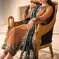 Asim Jofa Zari Sitara Embroidered Chiffon Unstitched 3 Piece Dress - AJZS 09