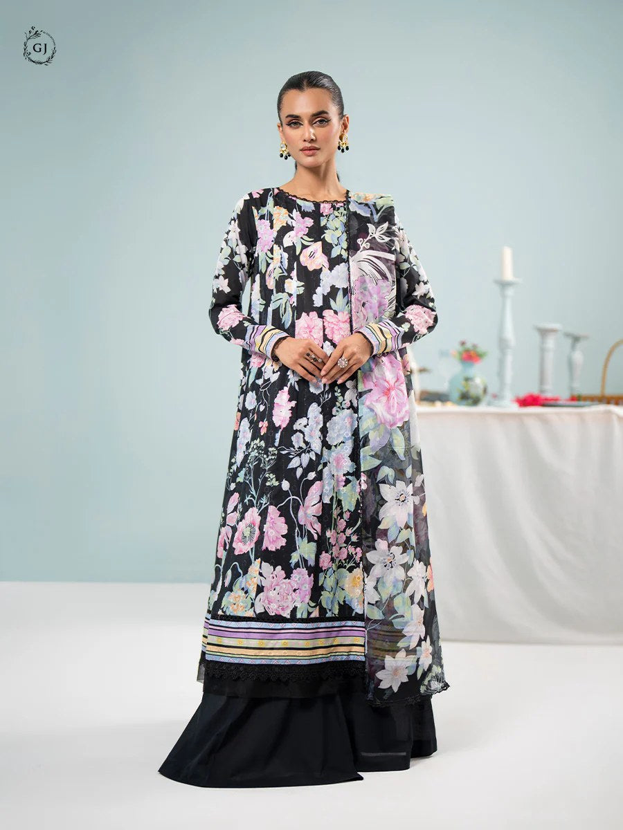 Orchid by Gull Jee Chikankari Lawn 3 Piece Unstitched Dress - GORC2401A11