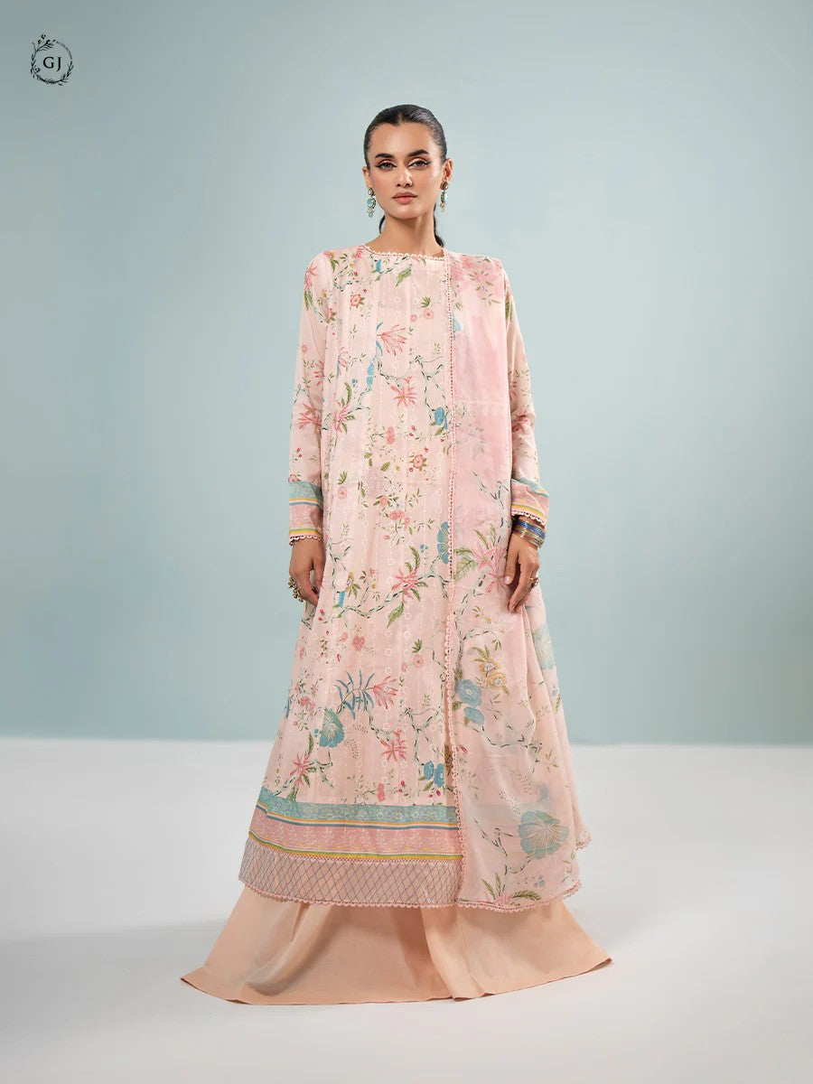 Orchid by Gull Jee Chikankari Lawn 3 Piece Unstitched Dress - GORC2401A12