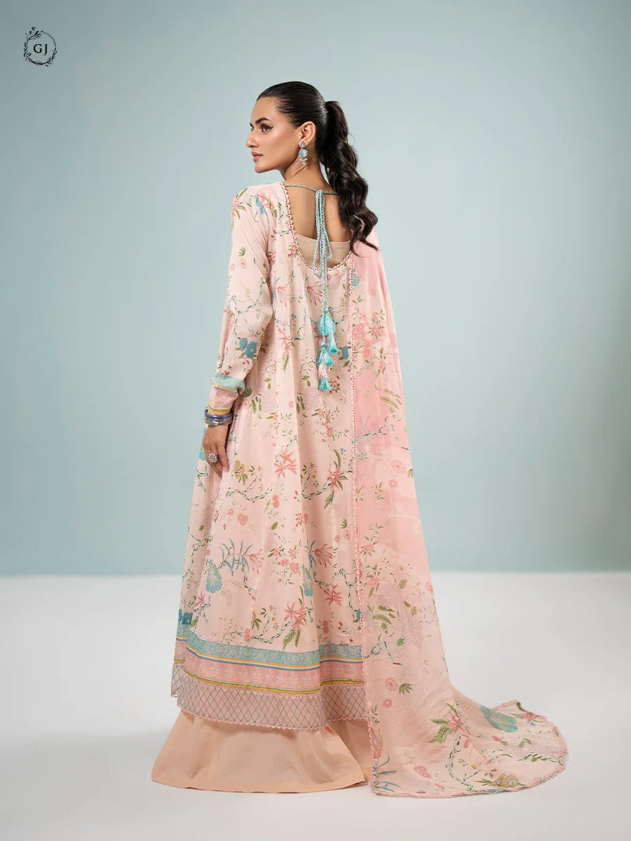 Orchid by Gull Jee Chikankari Lawn 3 Piece Unstitched Dress - GORC2401A12