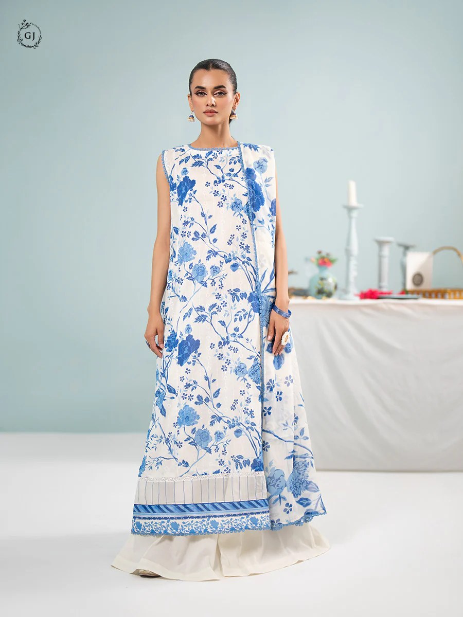 Orchid by Gull Jee Chikankari Lawn 3 Piece Unstitched Dress - GORC2401A6