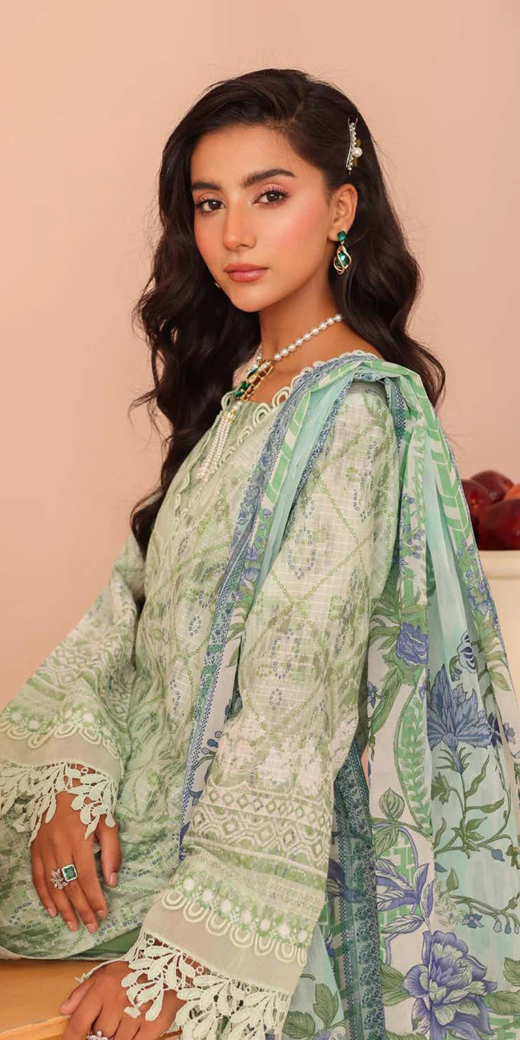 Aafreen by Riaz Art Embroidered Lawn 3 Piece Unstitched Dress - AF-236