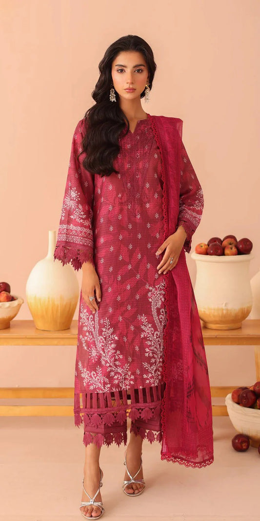 Aafreen by Riaz Art Embroidered Lawn 3 Piece Unstitched Dress - AF-237