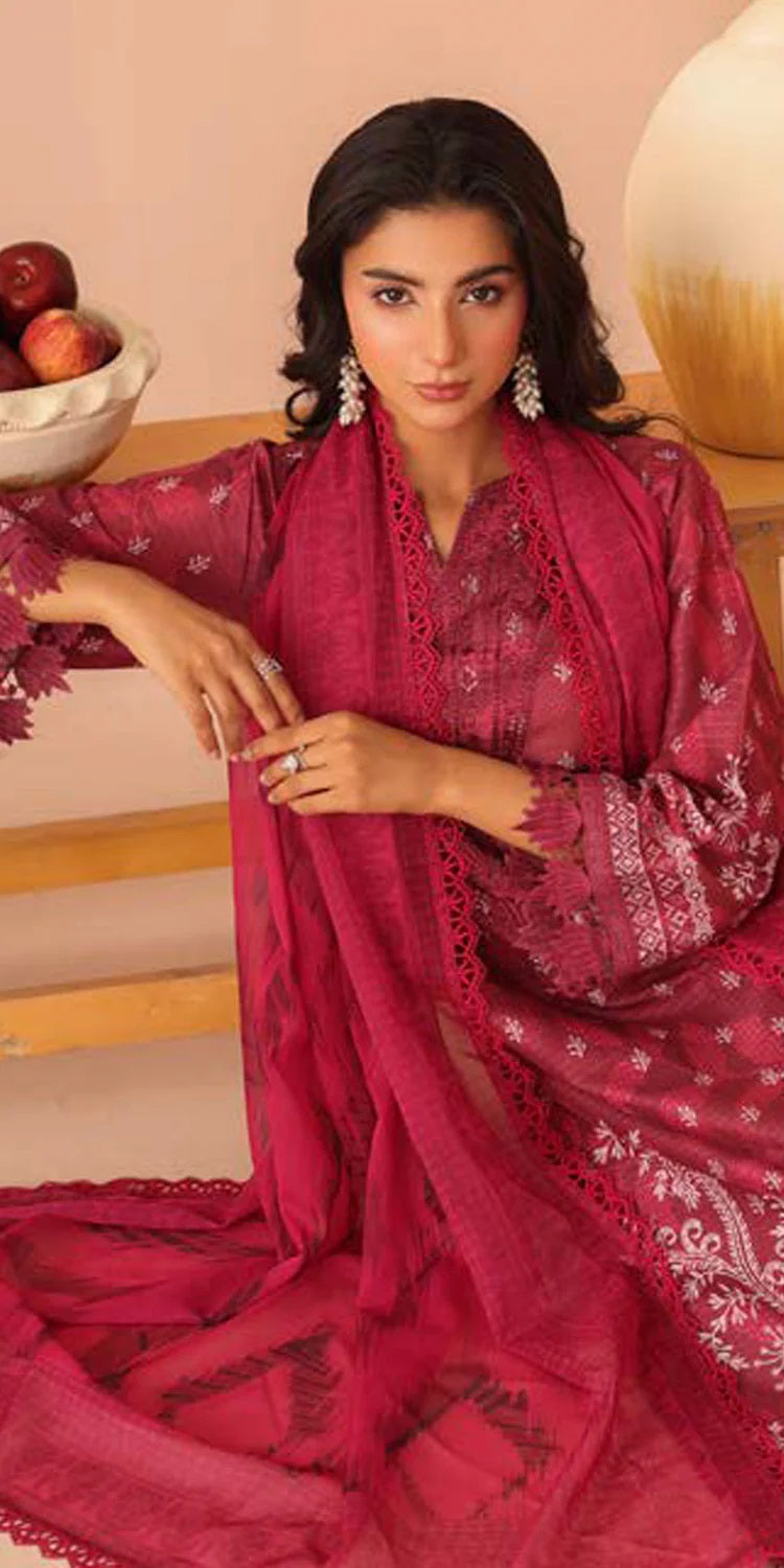 Aafreen by Riaz Art Embroidered Lawn 3 Piece Unstitched Dress - AF-237