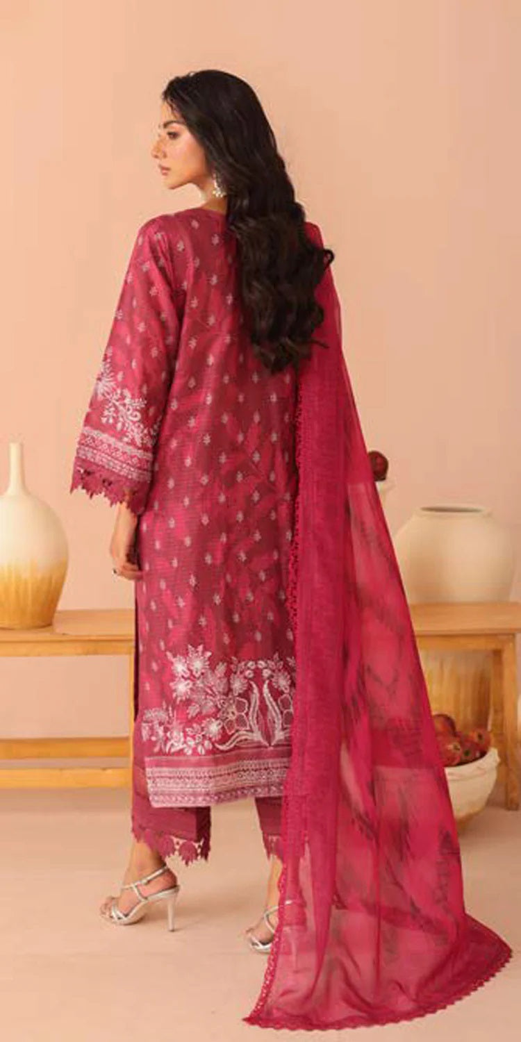 Aafreen by Riaz Art Embroidered Lawn 3 Piece Unstitched Dress - AF-237