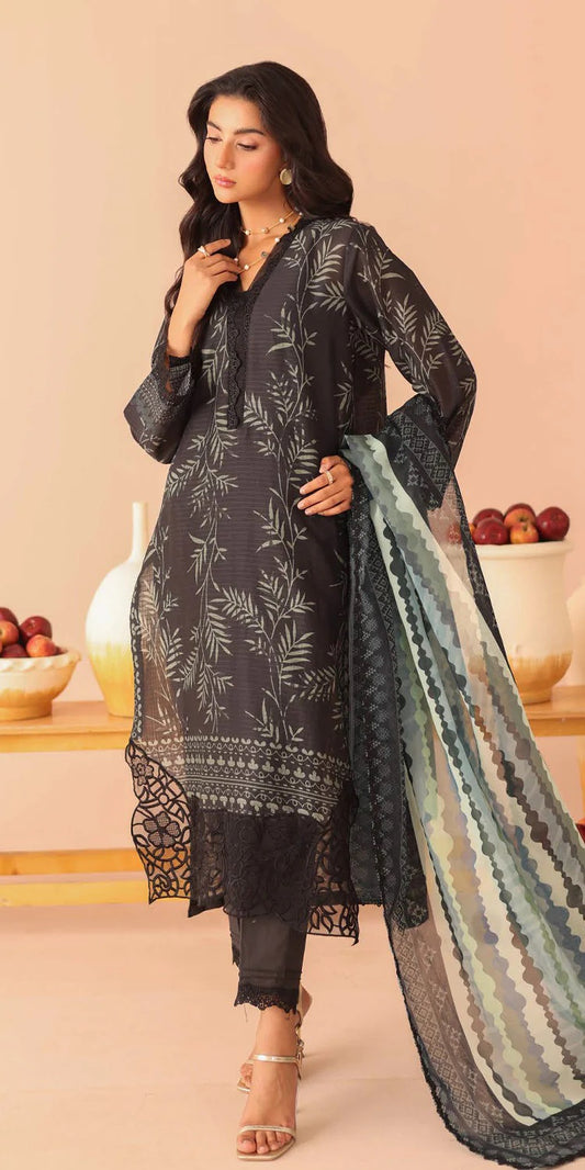 Aafreen by Riaz Art Embroidered Lawn 3 Piece Unstitched Dress - AF-238
