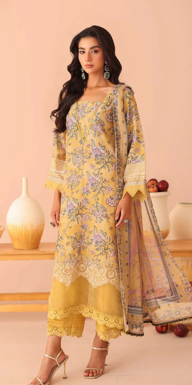 Aafreen by Riaz Art Embroidered Lawn 3 Piece Unstitched Dress - AF-239